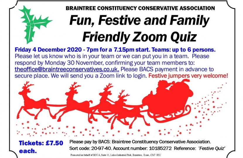 Festive Quiz invitation